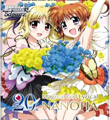Weiss Schwarz - 2 Packs of Premium Booster Magical Girl Lyrical Nanoha 20th Anniversary