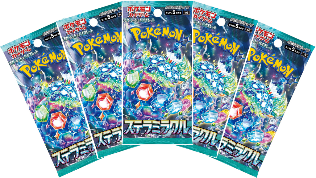 Pokemon Trading Card Game 5 Packs Of Stellar Miracle Pokemon Baribari Japan 9487