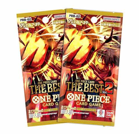 One Piece Card Game - 2 Packs of The Best Vol. 2 Premium Booster PRB-02