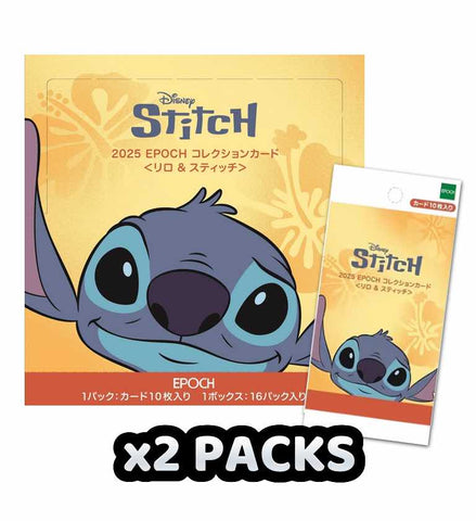 Epoch Collection Cards - 2 Packs of Disney Lilo & Stitch