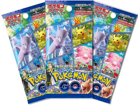 Pokemon Trading Card Game - 3 Packs of Pokemon GO