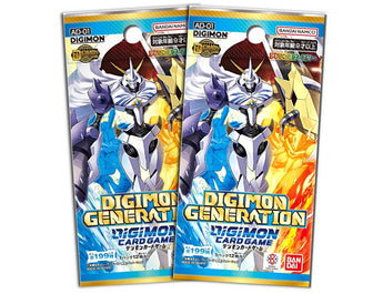 Digimon Card Game - 2 Packs of Advanced Booster Digimon Generation [AD-01]