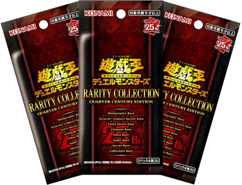 Yu Gi Oh - 3 Packs of Rarity Collection Quarter Century Edition