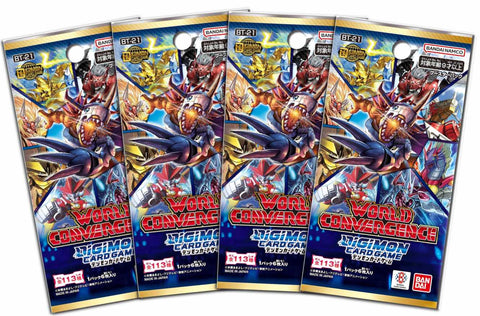 Digimon Card Game - 4 Packs of World Convergence [BT-21]