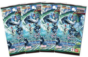 Digimon Card Game - 4 Packs of Digimon Liberator [EX-07]