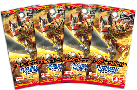 Digimon Card Game - 4 Packs of Element Successor [BT-18]