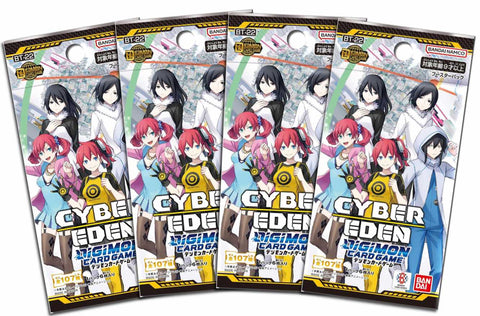 Digimon Card Game - 4 Packs of Cyber Eden [BT-22]