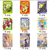 Chinese Collectable Cards - 1 Pack of Pokemon Paper Carvings