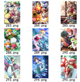 Chinese Collectable Cards - 1 Pack of Pokemon Paper Carvings