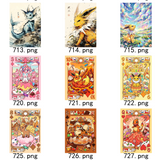 Chinese Collectable Cards - 1 Pack of Pokemon Paper Carvings