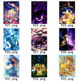 Chinese Collectable Cards - 1 Pack of Pokemon Paper Carvings