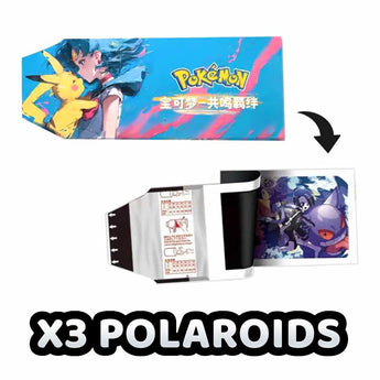 Chinese Collectable Cards - 3 Packs of Pokemon Polaroids HOUHU VOL.5 Anime Mix