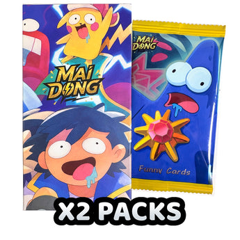 Chinese Collectable Cards - 2 Packs of Pokemon Mai Dong Funny Cards