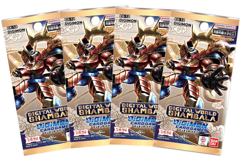 Digimon Card Game - 4 Packs of Digital World Shambala [EX-12]