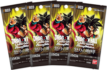 Dragon Ball Super Card Game - 4 Packs of Fusion World RAGING ROAR [FB03]