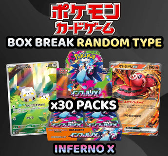 Pokemon Trading Card Game - SINGLE BOX Inferno X Random Type Break (30 Packs) #4