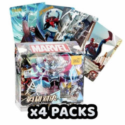 Kayou Trading Cards - 4 Packs of Marvel Hero Battle (Chinese)