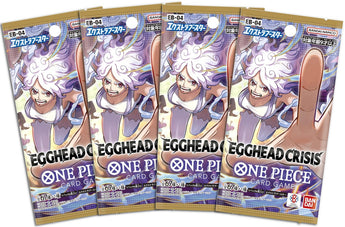 One Piece Card Game - 4 Packs of Egghead Crisis EB-04