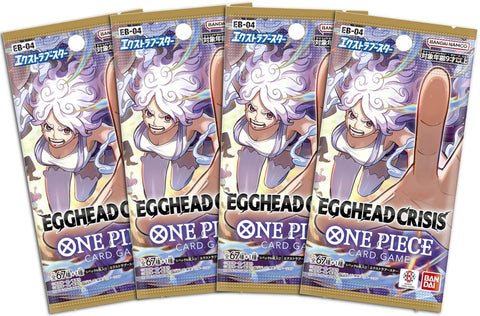 One Piece Card Game - 4 Packs of Egghead Crisis EB-04