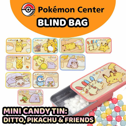 Pokemon Center Blind Bag - Ditto, Pikachu & Friends Candy Tin