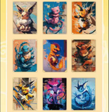 Chinese Collectable Cards - HALLOWEEN 3 Packs of Pokemon Polaroids JUNYI