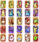 Chinese Collectable Cards - HALLOWEEN 1 Pack of Pokemon Comic Art Vol. 2