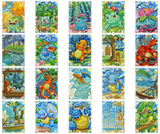 Chinese Collectable Cards - HALLOWEEN 1 Pack of Pokemon Comic Art Vol. 3