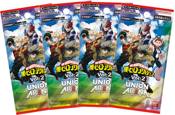 Bandai Union Arena - 4 Packs of My Hero Acadamia Vol.2 [EX06BT]