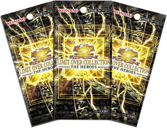 Yu Gi Oh - 3 Packs of Limit Over Collection The Heroes