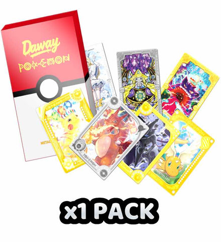 Chinese Collectable Cards - 1 Pack of Pokemon Daway Diamond Metal Card