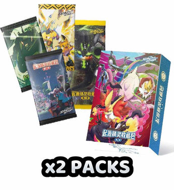 Chinese Collectable Cards - 2 Packs of Pokemon Eif Baby Origin 4.0