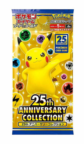 Pokemon Trading Card Game - 1 Pack of the 25th Anniversary Collection