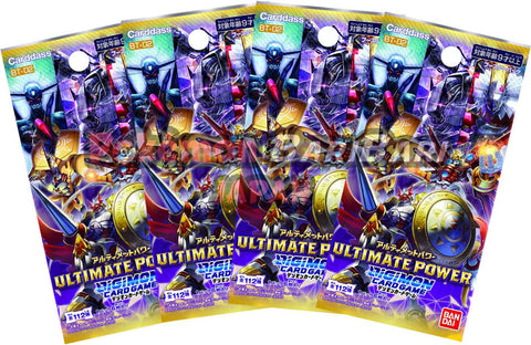 Digimon Trading Card Game - 4 Packs of ULTIMATE POWER [BT-02]
