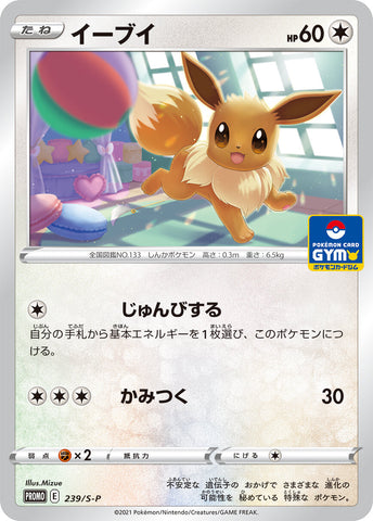 Pokemon Trading Card Game - Eevee Gym 239/S-P Promo Card (Newest)