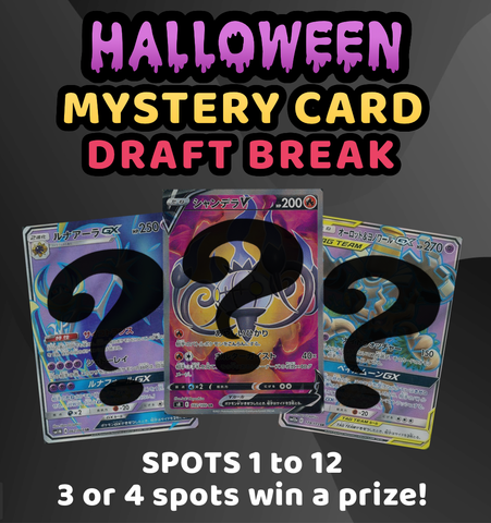 Pokemon Trading Card Game - Halloween Mystery Card Draft Break #4 - Every spot chooses a card!