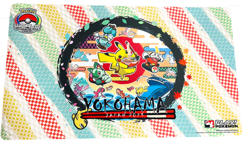 Pokemon Trading Card Game - Yokohama 2023 World Championships Playmat Pokemon BariBari Japan Pokemon Trading Card Game - Yokohama 2023 World Championships Playmat Pokemon BariBari Japan